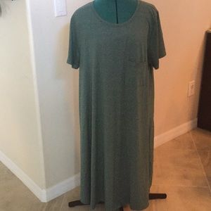 LuLaRoe 3XL dress heather green